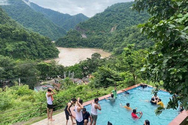 River View Pool Camp in Rishikesh